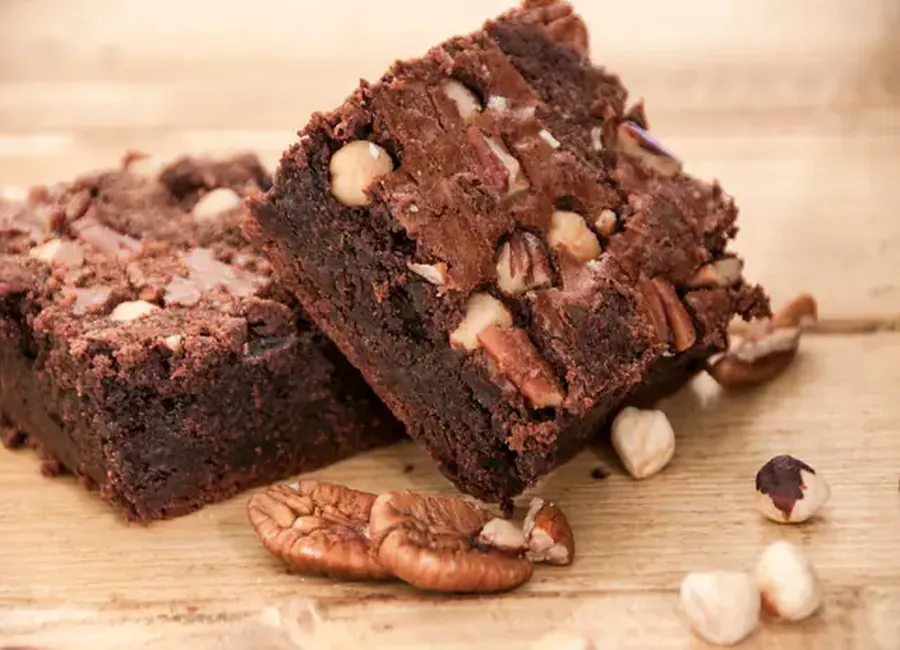 Gâteau au chocolat type 'brownie'