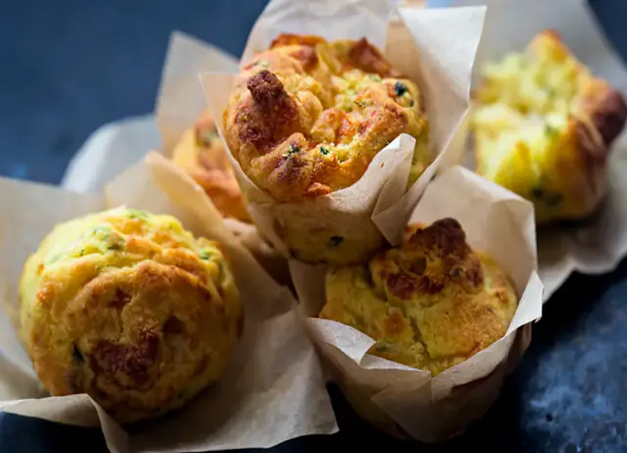 Muffins fromage et noix