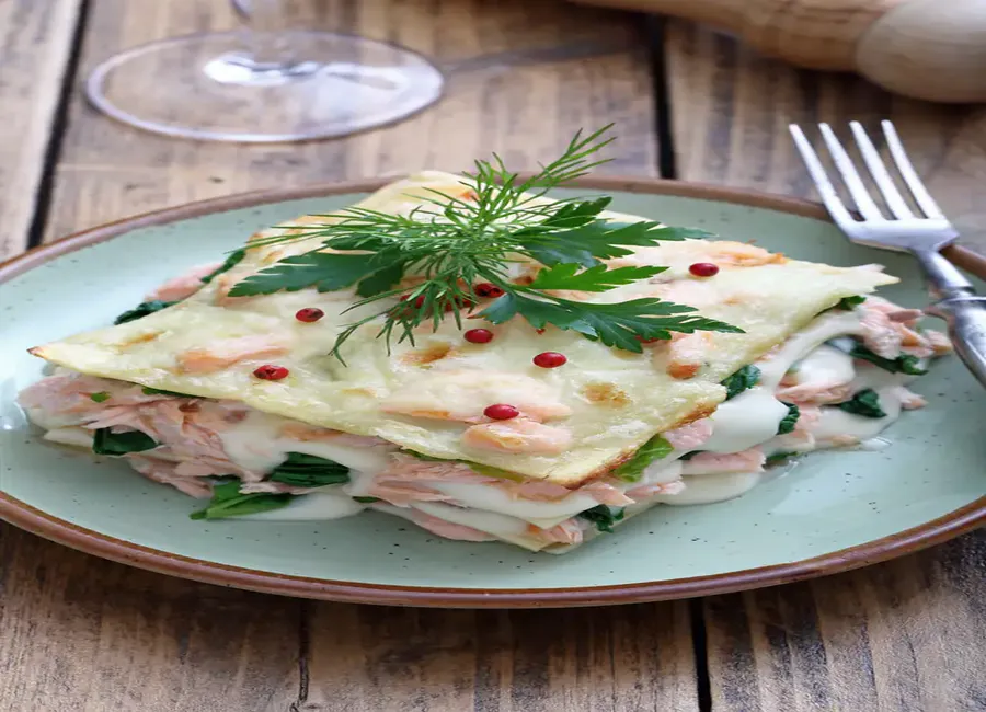 Lasagne saumon épinard (mascarpone)