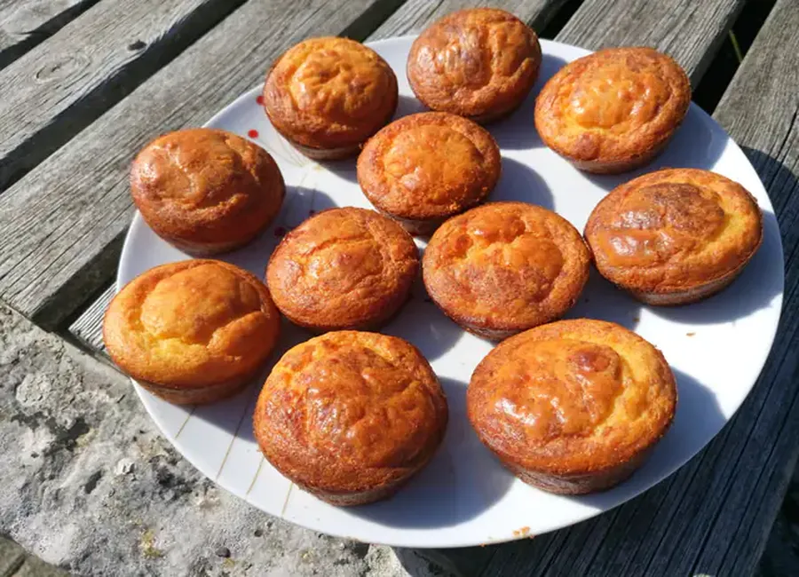 Moelleux cœur fondant lardons et « vache qui rit »