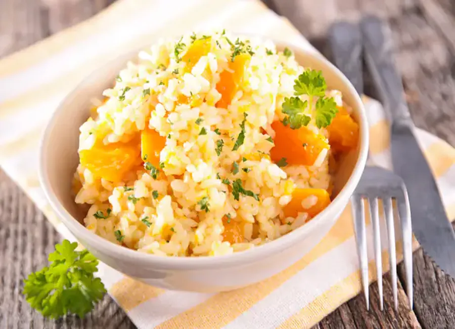 Risotto au potiron et cidre brut de bretagne igp