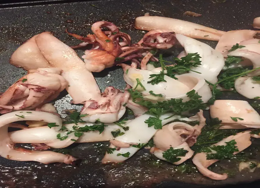 Encornets à la plancha façon mama