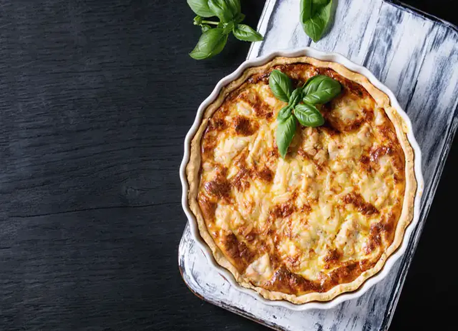 Quiche lardons gruyère