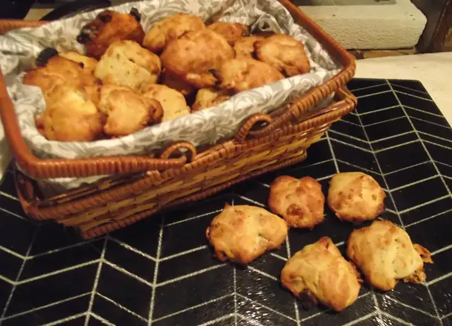Cookies fourme d'ambert et noix