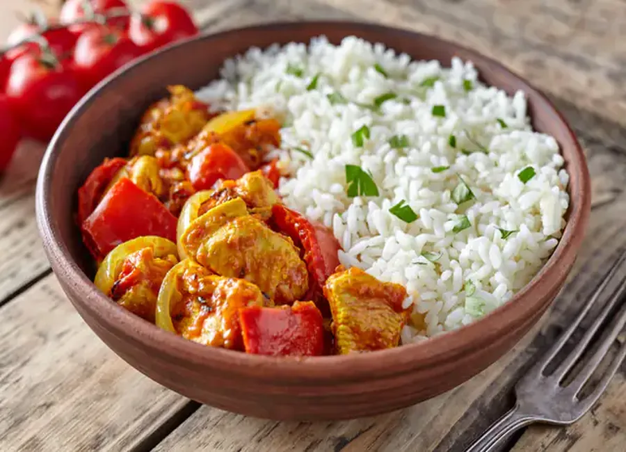 Poulet coco à la bellevilloise