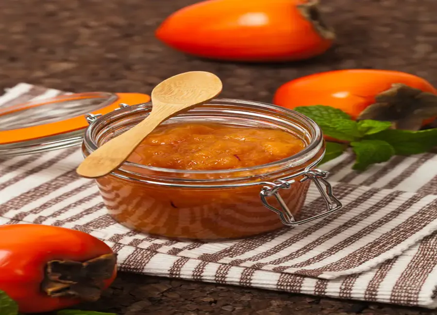 Confiture de kaki ( fruit du plaqueminier)