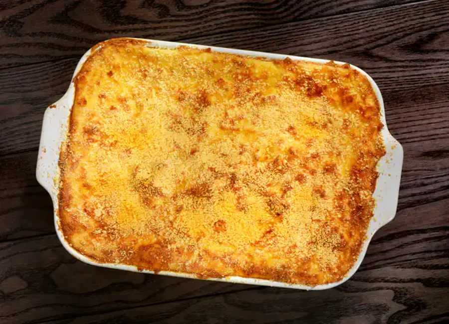 Gratin de purées de carotte et pomme de terre