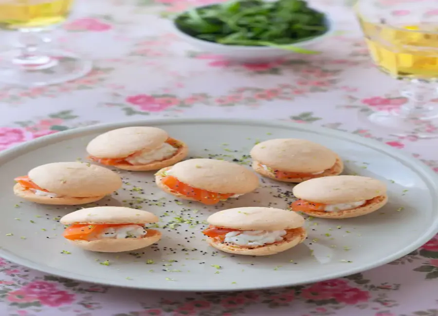 Macarons saumon - fromage frais