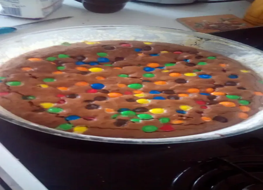 Brownies gourmands aux m&m's