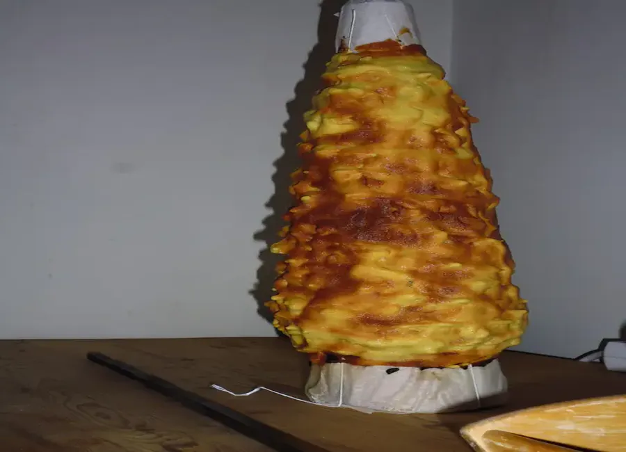 Gâteau de crèpe à la broche ou caltalambrochat