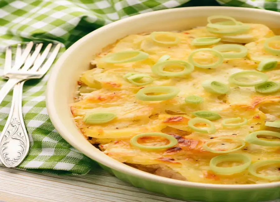 Gratin de poireaux à la béchamel