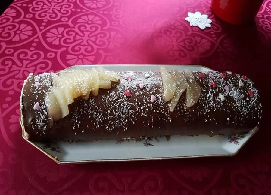 Bûche café poire au mascarpone
