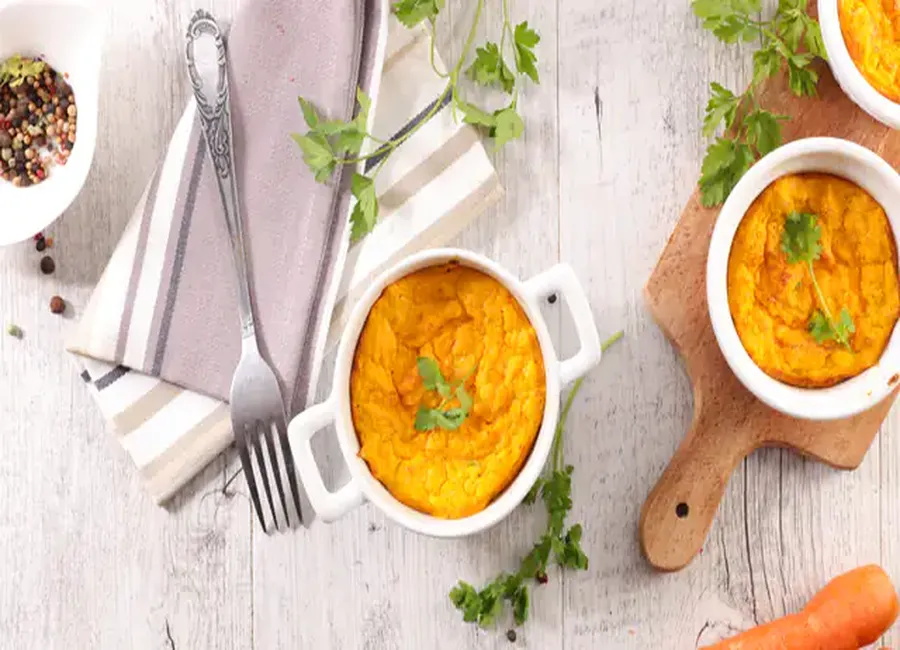 Flan d'amarante aux légumes