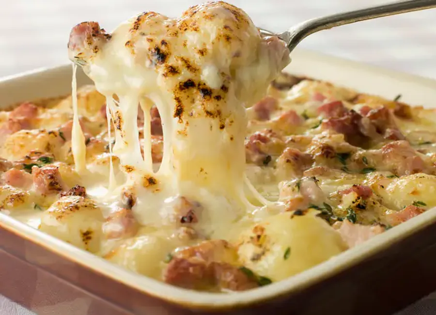 Gratin de légumes à la fourme d'ambert