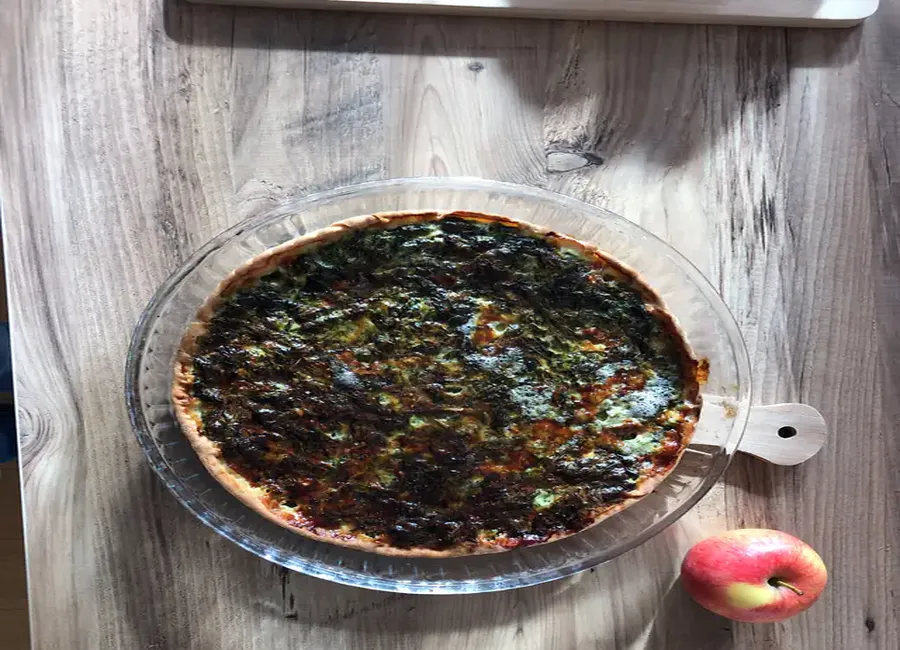 Tarte épinards et roquefort