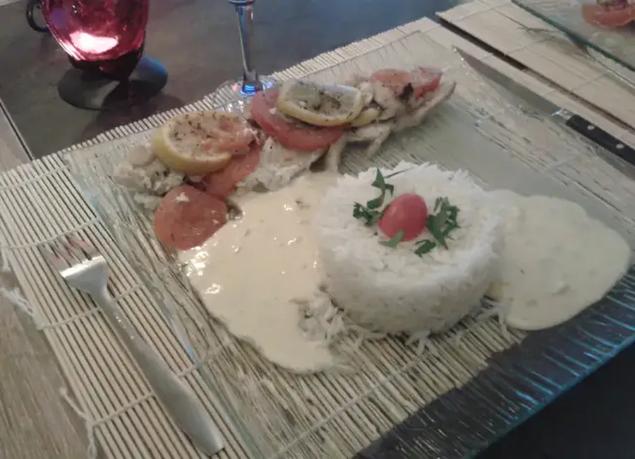 Papillote de cabillaud légère