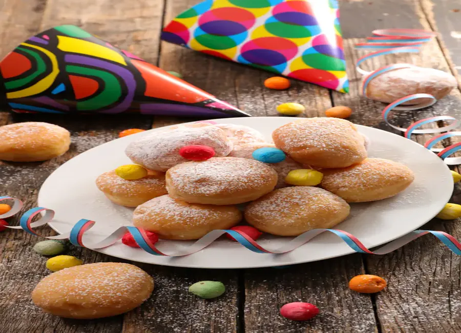 Beignets de mardi gras à la fleur d'oranger