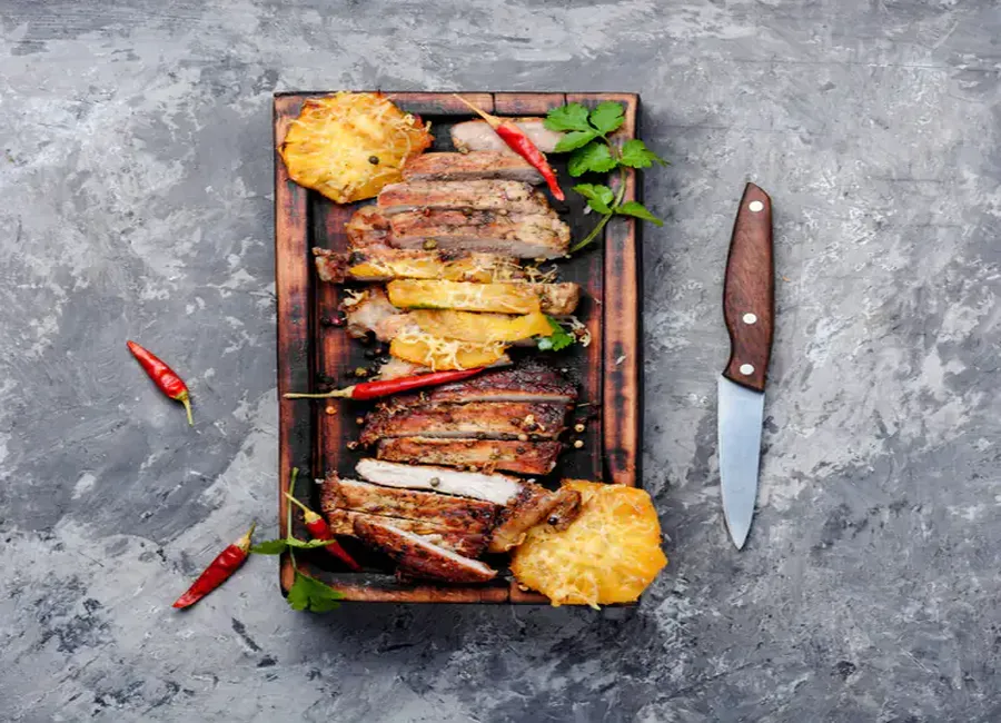 Rôti de porc à l'ananas