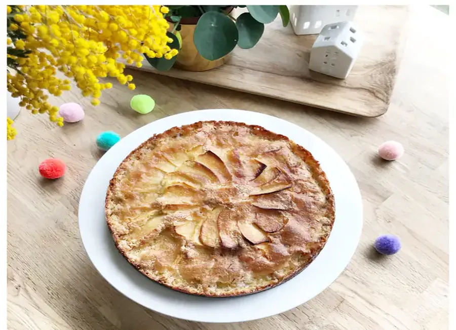 Gâteau aux pommes croustillant de maman