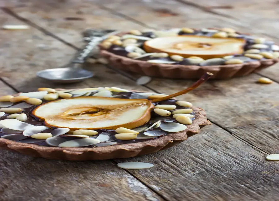 Tartelettes aux poires et chocolat