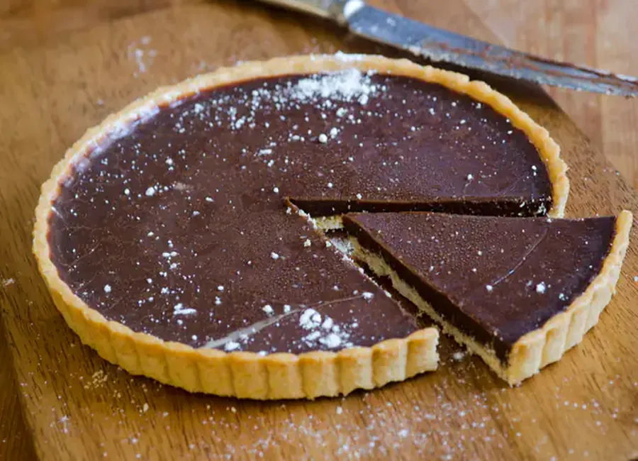 Tarte chocolat menthe