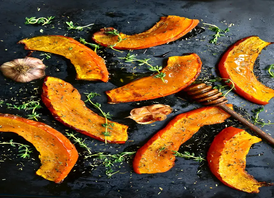 Courge ou potiron rôtie