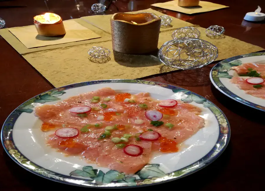 Carpaccio de saumon