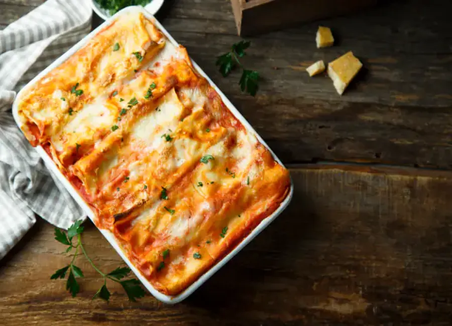 Cannellonis poulet, poivron et mozzarella