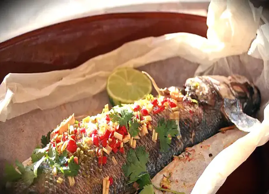 Papillote de poisson façon thaï