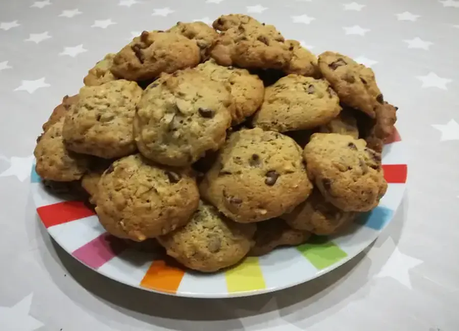 Cookies chocolat et noisettes