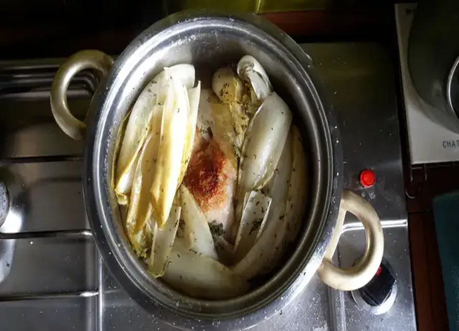 Poulet facile aux endives