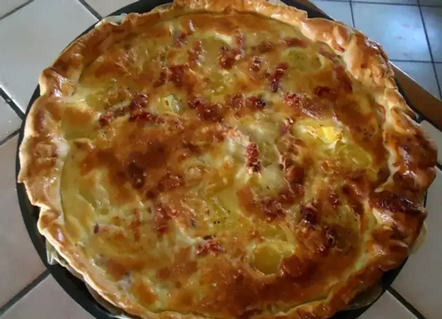 Quiche aux courgettes et comté