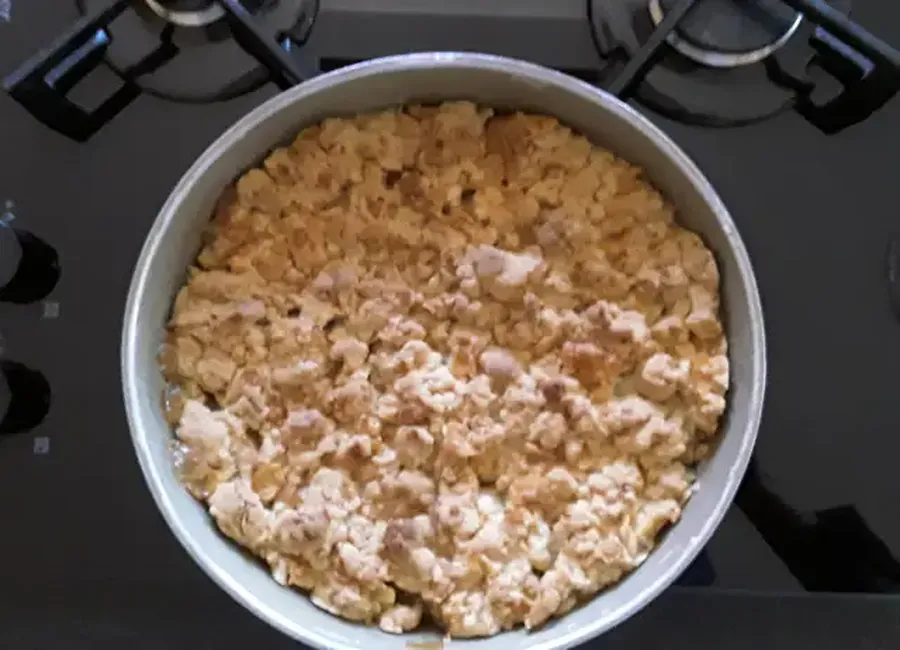 Crumble croustillant aux pommes