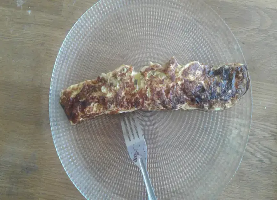 Omelette à l'aillet (ail)