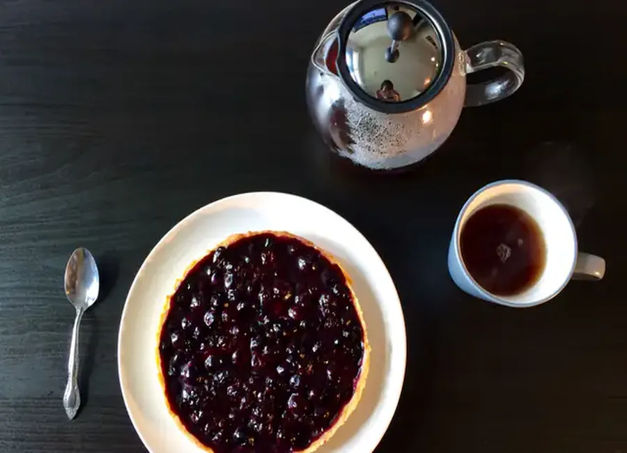 Tarte sablée aux myrtilles