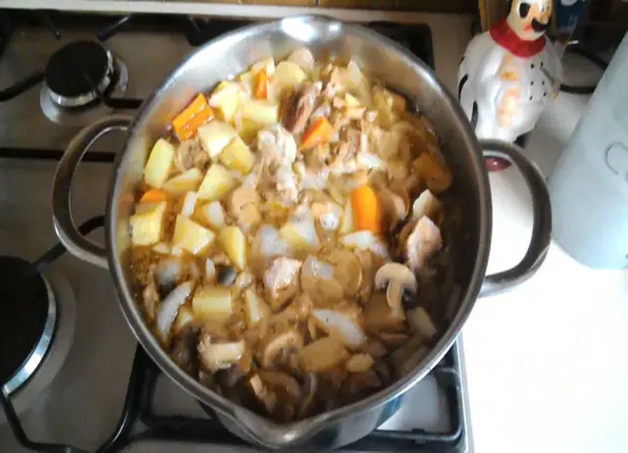 Mijoté de veau au vin blanc
