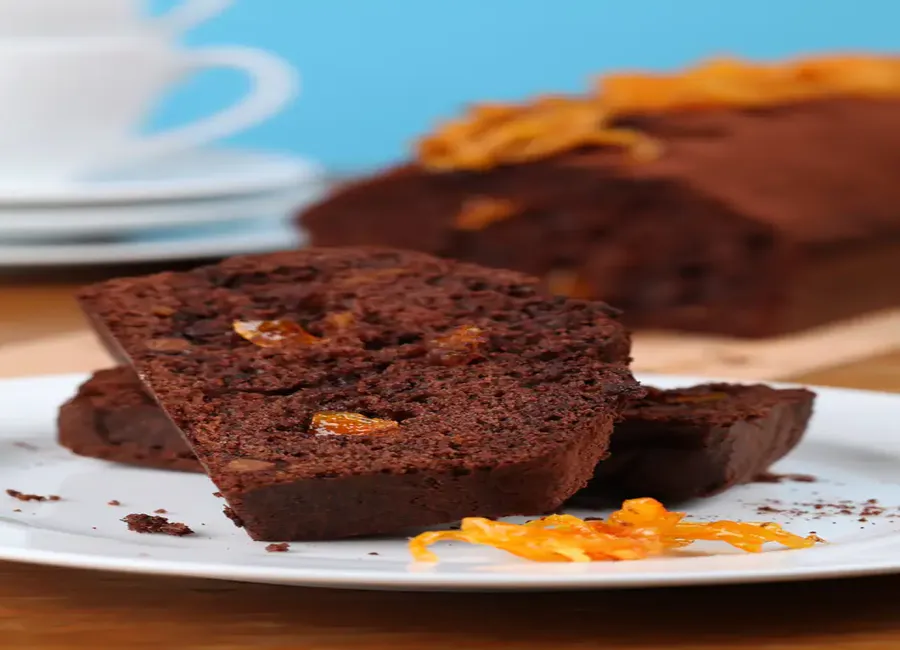 Gâteau tendre au chocolat et à l'orange