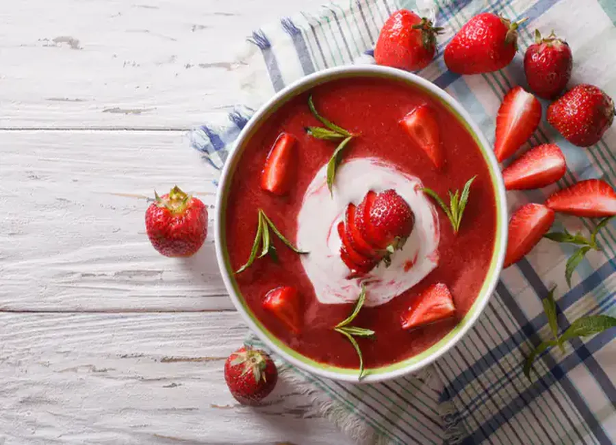 Soupe de fraises très facile