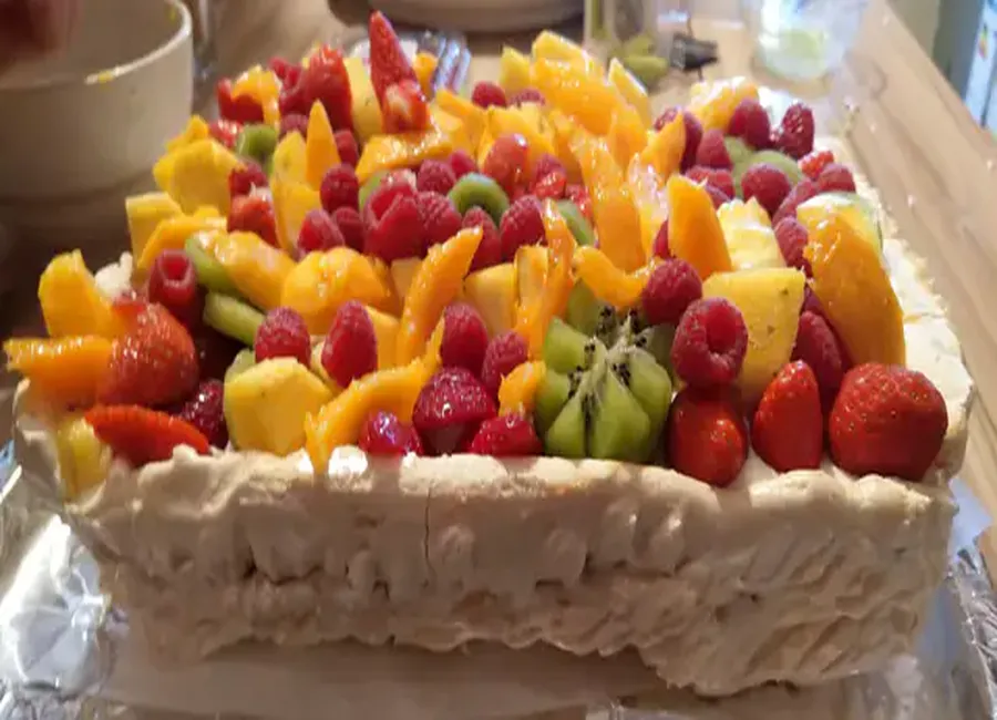 Gâteau meringué pavlova