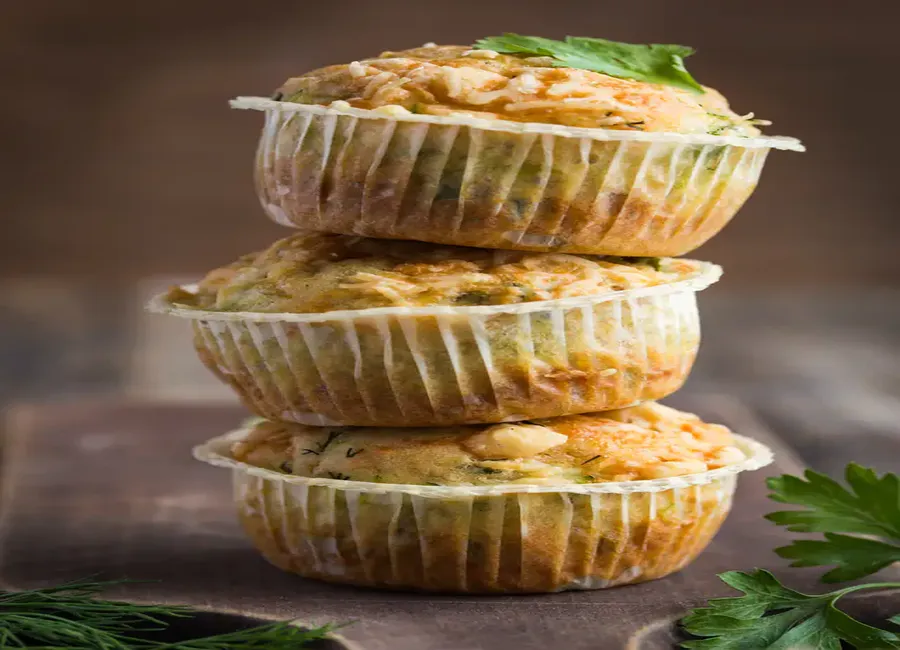 Muffins de courgettes, chèvre et citron
