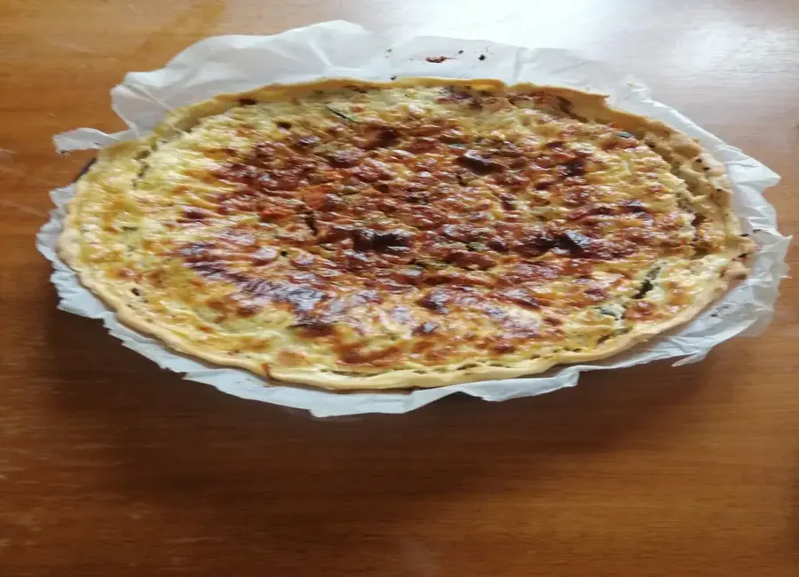 Tarte aux légumes et lardons