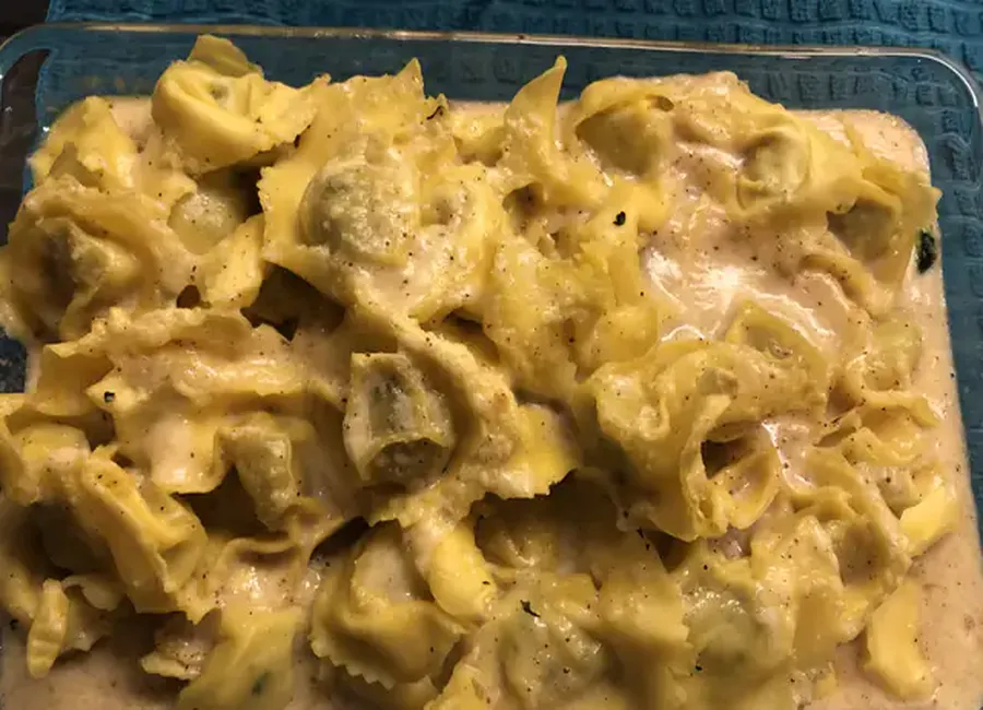 Tortellini gratinés à la ricotta et aux épinards