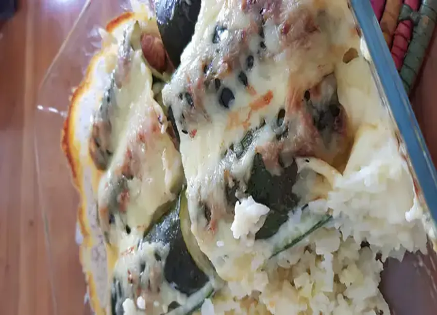Courgettes aux knackis