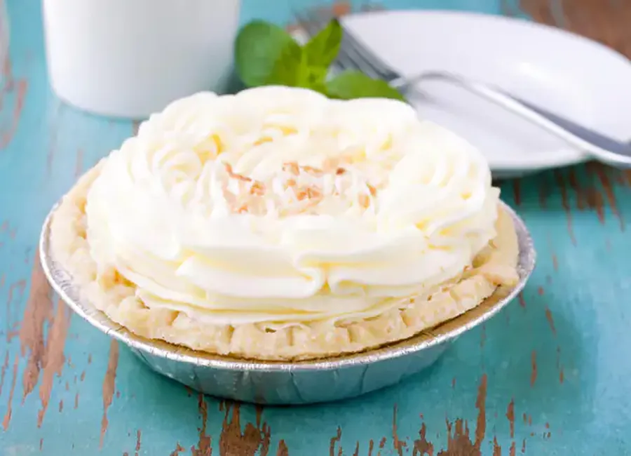 Tarte à la crème à la noix de coco