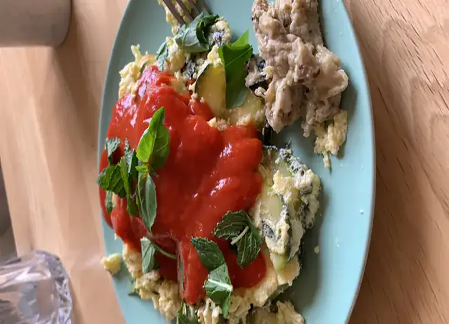Terrine de courgettes à la menthe