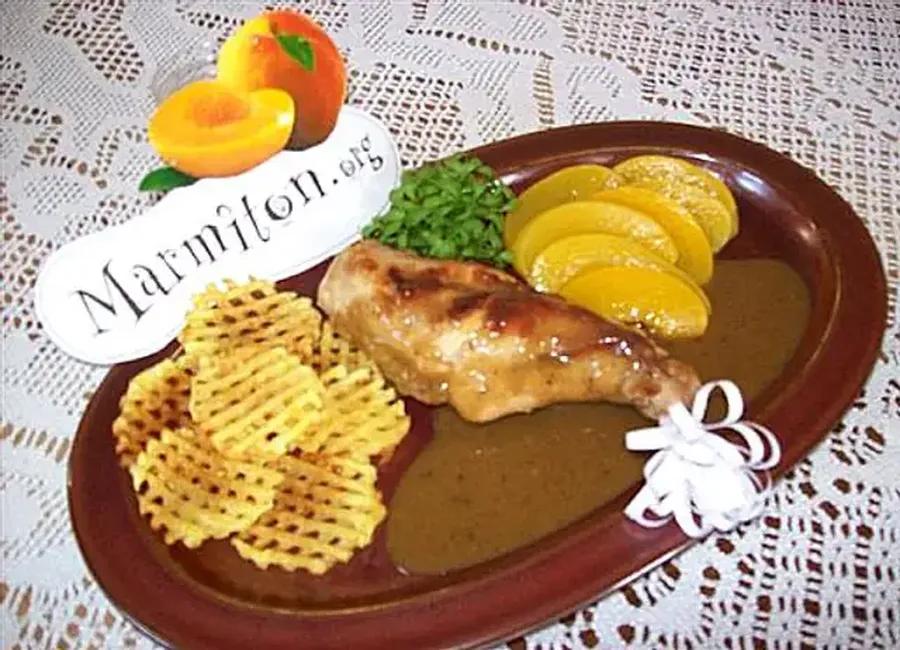 Civet de lapin aux pêches