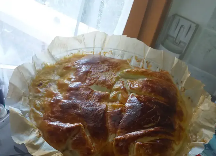 Tourte aux pommes de terre et aux carottes