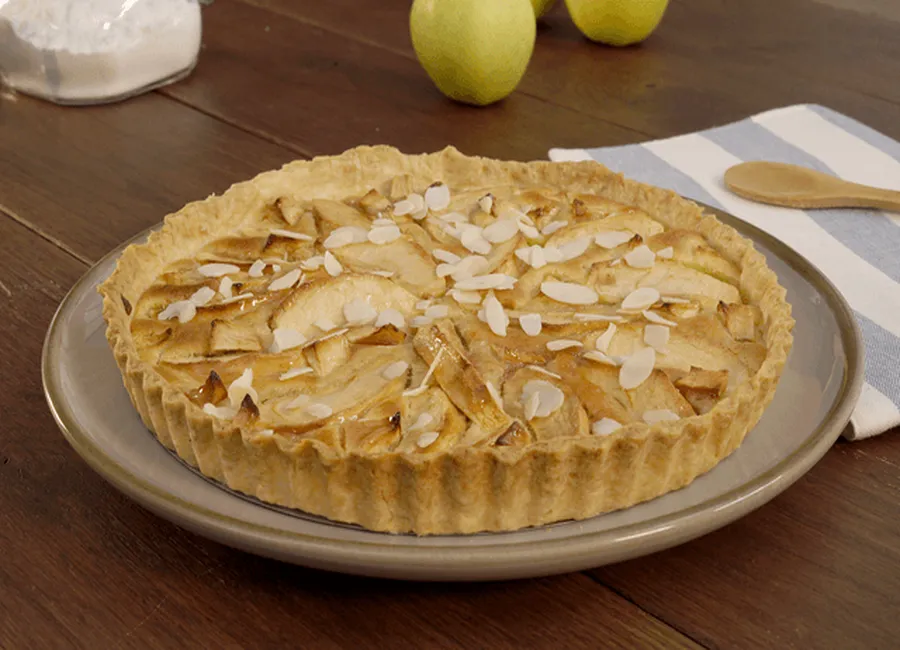 Tarte aux pommes et à la frangipane