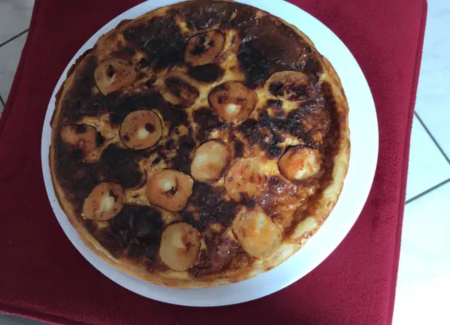 Quiche au chèvre et miel