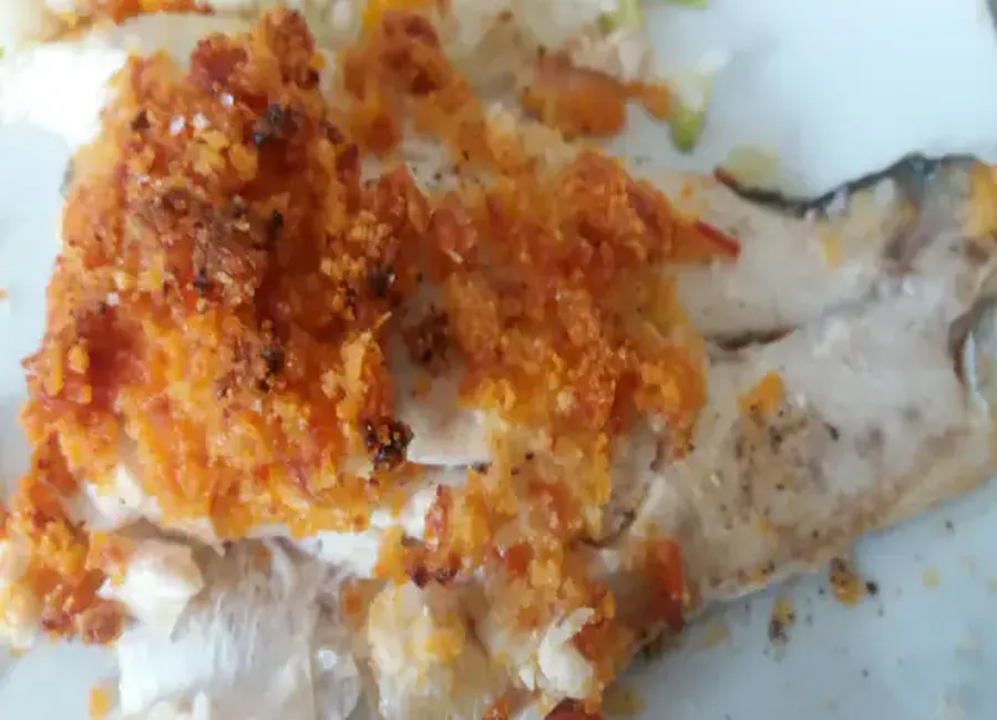 Dos de bar en crumble de chorizo